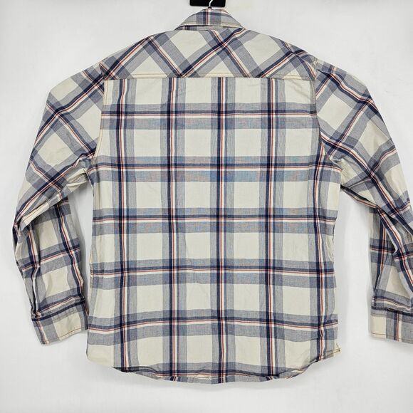 Third Army Shirt Mens Large Western Pearl Snap Denim Cowboy Rancher Plaid - Picture 4 of 10